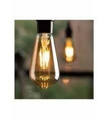 8W RUSTİ)K LED AMPUL (ST-64) (AMBER )(3ADET)