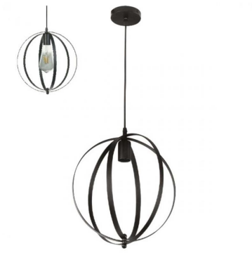 021-010-0001 NEWTON E27 60W SİYAH PENDANT ARMATÜR