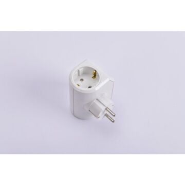 Yonca Plus Beyaz Üçlü Topraklı Priz