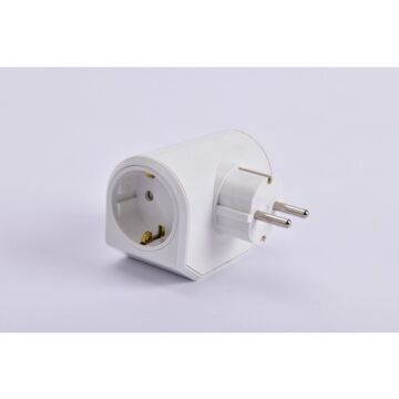 Yonca Plus Beyaz Üçlü Topraklı Priz