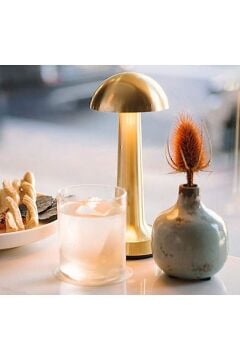 Gold Renk Dokunmatik Şarjlı Masa Lambası