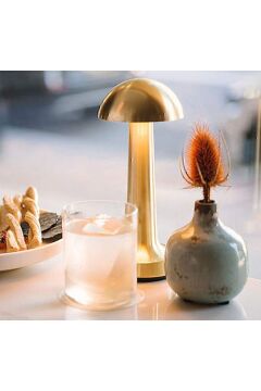 Gold Renk Dokunmatik Şarjlı Masa Lambası