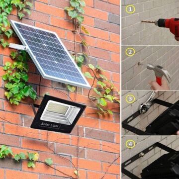 100 Watt Kumandalı Led Solar Projektör (CT-4648)