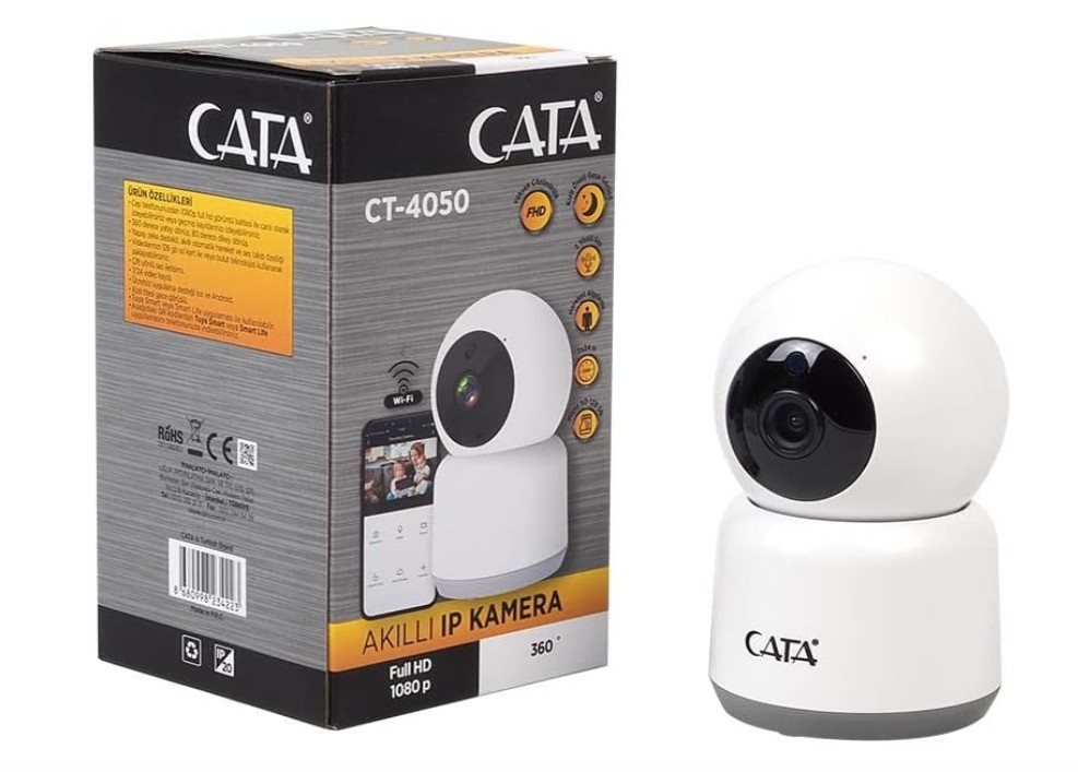 CATA CT-4050 AKILLI IP  KAMERA  GECE GÖRÜŞLÜ ( FULL HD-1080P )