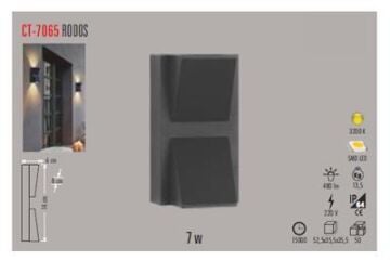 7W RODOS LED APLİK (DIŞ MEKAN)