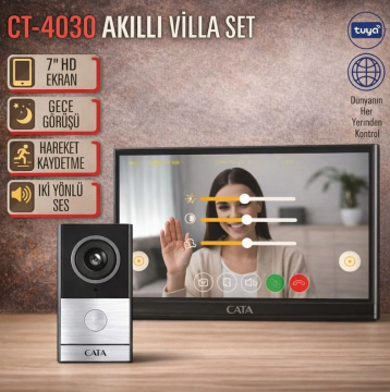 CATA CT-4030 Aklıllı Villa Set 7 İnç Hd Ekran Hareket Kaydetme
