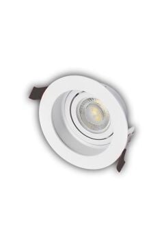 PARS SPOT YUVARLAK (BEYAZ) (BOŞ KASA)(AMPUL HARİÇ)(5 ADET)