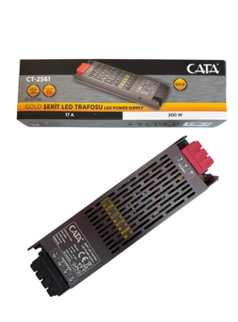 CT-2561 17 AMPER ŞERİT LED TRAFOSU (200W) (SLİM-FANSIZ)