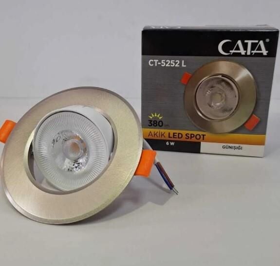CT-5252L AKİK LED SPOT 7W 3200K IP20 PARLAK KROM