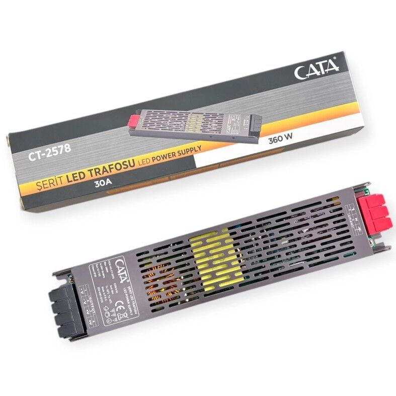 CT-2578 30 AMPER ŞERİT LED TRAFOSU ( 360W ) (SLİM-FANSIZ)