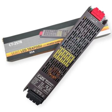 CT-2578 30 AMPER ŞERİT LED TRAFOSU ( 360W ) (SLİM-FANSIZ)