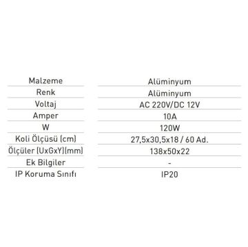 JUPİTER LK912 12V 10A LED TRAFOSU