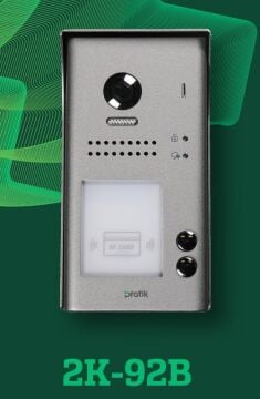 2K-92B PRATİKPLUS VİLLA ZİL PANELİ (İKİ BUTON+KARTLI GEÇİŞ)