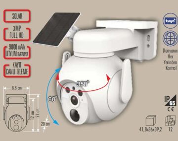 CT-4052 AKILLI SOLAR DIŞ MEKAN KAMERA