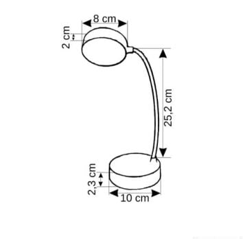 CT-8440 BERLİN ŞARJLI MASA LAMBASI(SİYAH KASA)