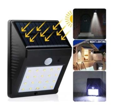 KBA749 SOLARLI 15W DUVAR APLIGI BEYAZ