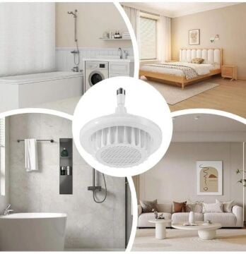 CT-1160 3 Renk Yanma Modlu Güneş Isıtıcılı Fan Led Ampul Aydınlatma