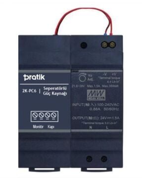 PratikKart Villa Tipi 4.3'' Görüntülü Diafon Sistemi 1 Daire (2K400-2K91B-2KPC6)