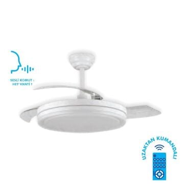 KCF307 Vanti 30w 42” Smart Ledli Modern Vantilatör BEYAZ