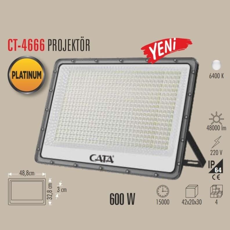 CT-4666 600W Led Projektör 6400K Beyaz Işık