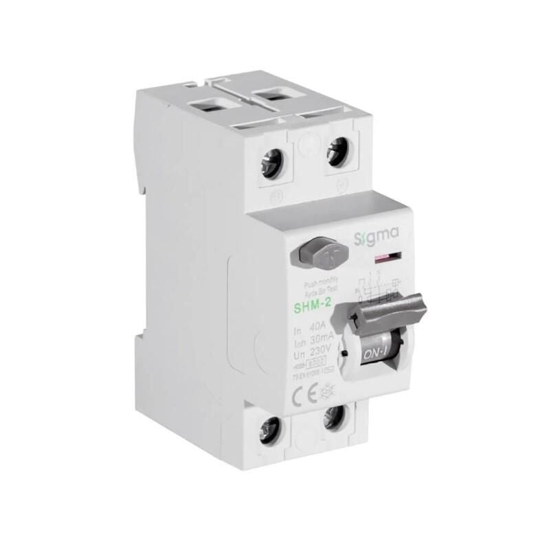SİGMA Kaçak Akım Koruma Rölesi 2P 40A 30mA