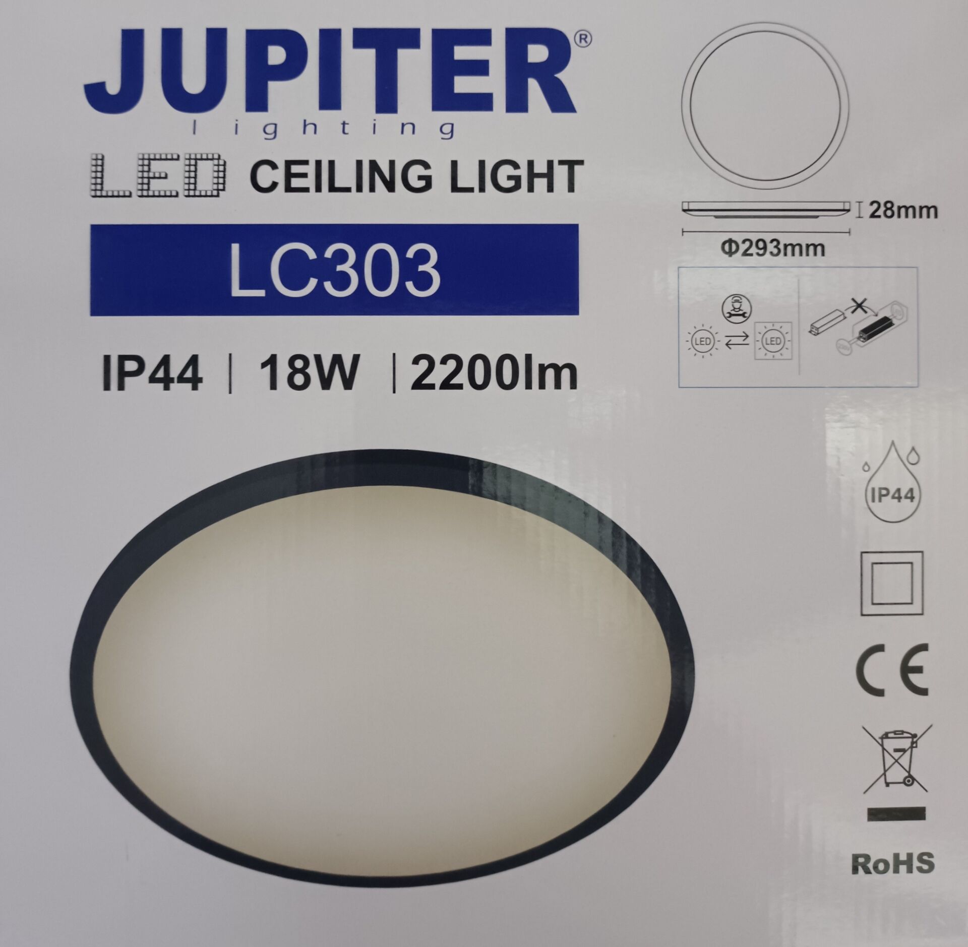 Jupıter LC303 Tavan Armatürü (3000K)