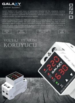 Galaxy D220 Monofaze Daire Voltaj Koruyucu Kontrol Cihazı