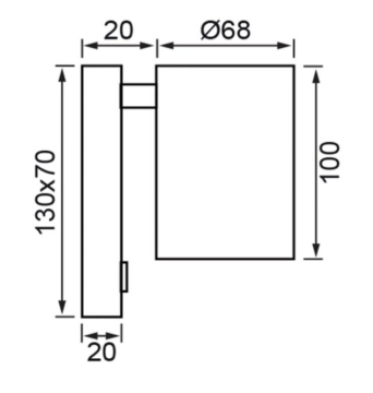 Jupiter Yatak Başı Aplik EV506 S&A