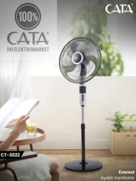 CATA CT-3022 Everest 70W Kumandalı Ayaklı Vantilatör