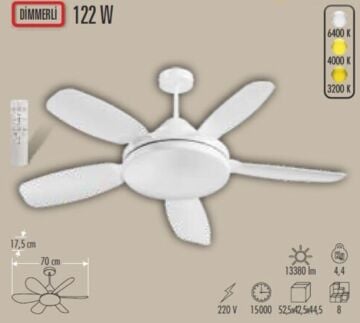 Cata CT-1157 122w Fırtına Fan Led Ampul E27 Duylu